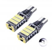 T15 W16W Canbus 45 Smd led Beyaz Renk Geri Vites Park Ampülü 2 Adet - 1