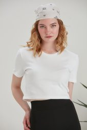 Penguen Kol Penye Siyah Crop - 1