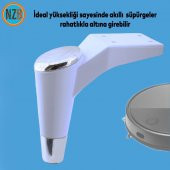 Mobilya Kanepe Sehpa TV Ünitesi Koltuk Ayağı 18 cm Beyaz Krom Baza Ayak - 4
