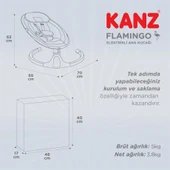 Kanz Flamingo Elektrikli Ana Kucagı Gri - 10