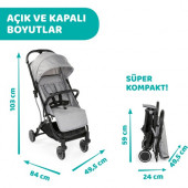 Chicco Trolley Me Bebek Arabası Ligth Grey - 5