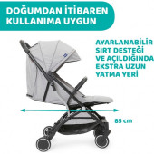 Chicco Trolley Me Bebek Arabası Ligth Grey - 6