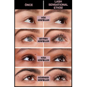 Maybelline New York Lash Sensational Yelpaze Etkili Siyah Maskara 3600531143459 - 2