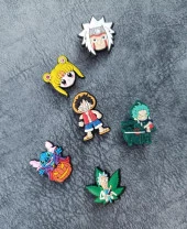 Terlik Süsü Ayakkabı Sandalet 6 Adet Karışık İthal Silikon Aksesuar - 3