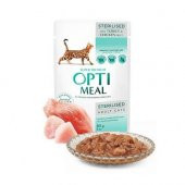 Optimeal Süper Premium Tavuk-Hindi Filetolu Sos İçerisinde Tahılsız Pouch Kısır Kedi Maması 85 Gr - 2