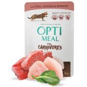 Optimeal Süper Premium Tavuk Filetolu-Ispanaklı Sos İçerisinde Tahılsız Pouch Kedi Maması 85 Gr - 2