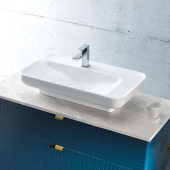 Turkuaz Lal 70x42 cm Tezgah Üstü Lavabo - 1