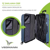 Vegmann Vela Mavi Büyük Boy Valiz - 5