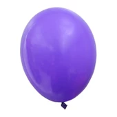 12" İç Mekan Dekorasyon Balonu Violet - 100 Adet - 1