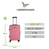 Vegmann Vela Pembe Orta Boy Valiz - 3