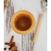 El Yapımı Ahşap Ağaç Havan Sarımsak Döveceği ( Lüx Jumbo 16 lık  ) - 3
