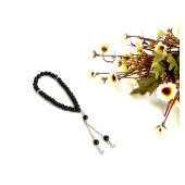 ERKEK SİYAH CÜZDAN KEMER HARFLİ TESBİH - 4