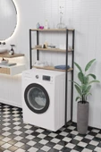 CMKStore Çamaşır Makinesi Üstü Düzenleyici Raf Banyo Dolabı Rafı Makina Üstü Dolap Raf Atlantik Çam - 2