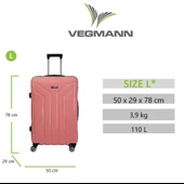 Vegmann Vela Pembe Büyük Boy Valiz - 3