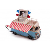 Dekoratif Metal Minibüs Çerçeveli, Kalemlik ve Tenteli 1310E-4122 Model-M36 - 1