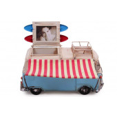 Dekoratif Metal Minibüs Çerçeveli, Kalemlik ve Tenteli 1310E-4122 Model-M36 - 2