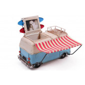 Dekoratif Metal Minibüs Çerçeveli, Kalemlik ve Tenteli 1310E-4122 Model-M36 - 3