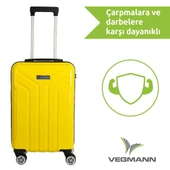 Vegmann Vela Sarı Kabin Boy Valiz thumbnail 5