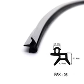 Contacall Pak-05 Siyah Kauçuk Yağlı Pvc Kapı Pencere Conta Fitili Tüm Pencerelere Uyumlu 100 Metre thumbnail 3