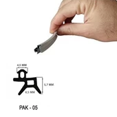 Contacall Pak-05 Siyah Kauçuk Yağlı Pvc Kapı Pencere Conta Fitili Tüm Pencerelere Uyumlu 100 Metre thumbnail 4