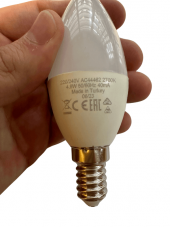 Osram 4.9W (40W) E14 Duy 2700K Sarı (5 Adet) - 6