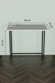 Katlanır Çalışma Masası 50 X 80 Cm Bilgisayar Laptop Mutfak Beyaz - 5