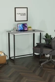 Katlanır Çalışma Masası 50 X 80 Cm Bilgisayar Laptop Mutfak Beyaz - 2