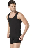 Erkek Stretch Atlet Boxer Takım Siyah 5'li - 2