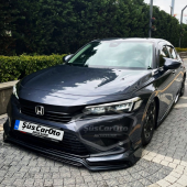 Honda Civic FE 2022 Sonrası Uyumlu Batman Yarasa Ayna Kapağı Piano Black ABS Plastik thumbnail 7
