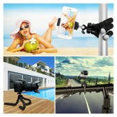 Tripod Kamera Cep Telefonu Tripodu Stand Çubuğu Tripot Büyük Boy Akrobat  Tripod - 4