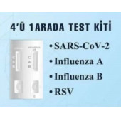 Covid Test Kiti Influenza (a-b) - Cvd -rsv 4'lü Test - 4ü 1 Arda Combo - 2