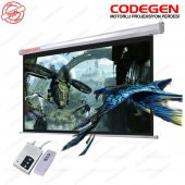 CODEGEN COD-EX-30 300x225 Motorlu U.Kumandalı İthal Projeksiyon Perdesi (Siyah Fonlu) - 1