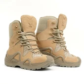 VOGEL1490 Çöl Beji Rengi Fermuarsız Arazi Outdoor Trekking Askeri Botu 4 Mevsim - 1