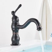 FKN Royal Kısa Siyah Lavabo Bataryası - 8