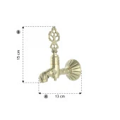 FKN LPD İkili Burmalı Sarı Osmanlı Musluk thumbnail 3