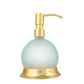 FKN Altın Buzlu Camlı Tombik Sıvı Sabunluk thumbnail 1