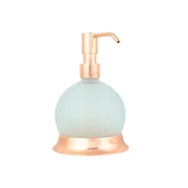 FKN Bakır Buzlu Camlı Tombik Sıvı Sabunluk thumbnail 1