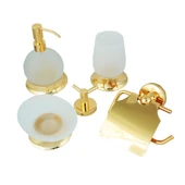 FKN Altın Buzlu Camlı Tombik Sıvı Sabunluk thumbnail 2