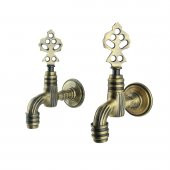 FKN İkili Hamam Taslı Lüx Perlatörlü Antik Osmanlı Musluk thumbnail 2