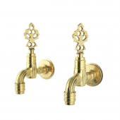 FKN İkili Hamam Taslı Lüx Perlatörlü Sarı Osmanlı Musluk - 2