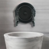 FKN İkili Hamam Taslı Lüx Siyah Osmanlı Musluk thumbnail 5