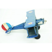 Dekoratif Metal Uçak Çift Kanatlı C0201 Model -M43 - 2