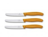 ​​​​​​​​​​​​​​​​​​​​​​​​​​​​​​Victorinox 6.7836.L119 SwissClassic 11cm Domates & Sosis Bıçağı 3 Lü Set - 1