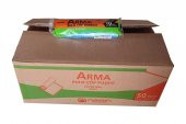 Arma Standart Büyük Boy 50 Litre Çöp Torbası Poşeti / 65 x 80 Cm - Mavi - 10 Adetlik 3 Rulo - 3