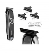 Zhltech IP-1001 Yedek Başlıklı Şarjlı Saç Sakal Traş Makinası - 2