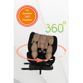 Maxi Taxi Safe Travel 0-36 Kg 360° Dönebilen Isofix Oto Koltuğu Krem - 3