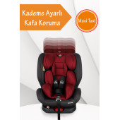 Maxi Taxi Safe Travel 0-36 Kg 360° Dönebilen Isofix Oto Koltuğu Bordo - 4