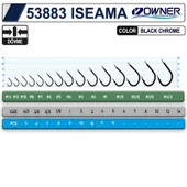 Owner 53883 Iseama Black Chrome Çupra Mercan Sazan Olta İğnesi - 3