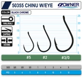 Owner 50355 Chinu W/ Eye Gun Olta İğnesi Black Chrome - 3