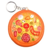 Anahtarlık Çanta Araba Cüzdan Süsü Squishy Pizza Sukuşi Oyuncak Çocuk - 4
